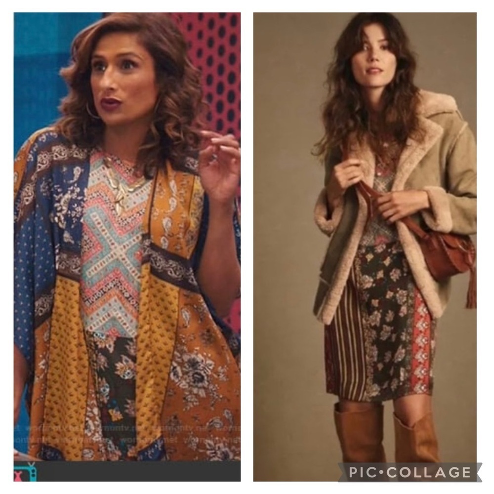 Tiny Anthropologie Patchwork Shift Mini Dress Xs - image 2